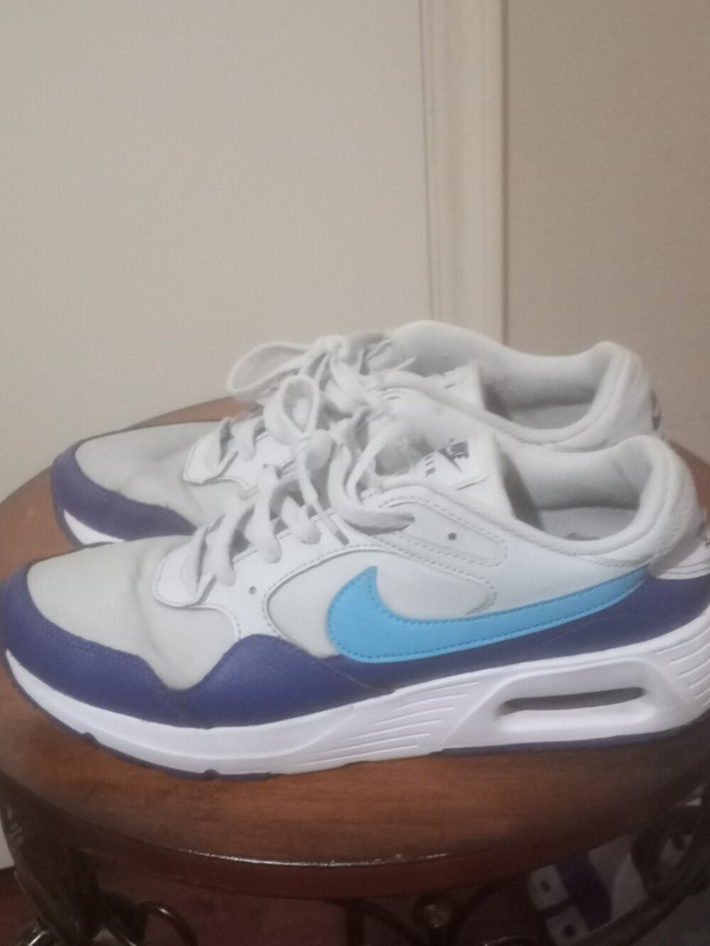 Nike Air Max Shoes Mens Size 7.5 White Blue CW4555-012 Running Sneakers Athletic - Picture 9 of 13
